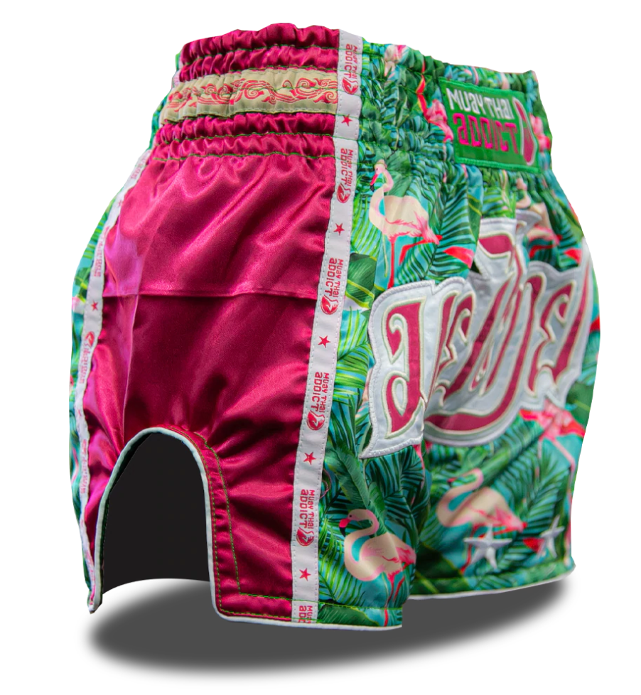 Muay Thai Addict Flamingo Garden Shorts
