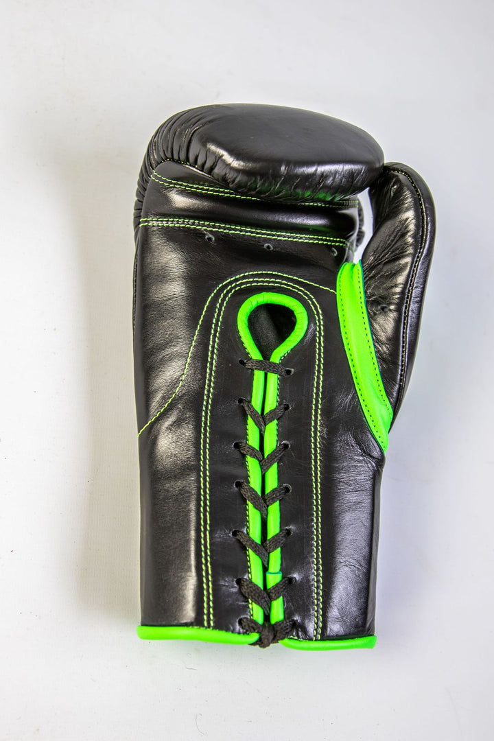 TopBoxer Alien Black Laceup Boxing Gloves