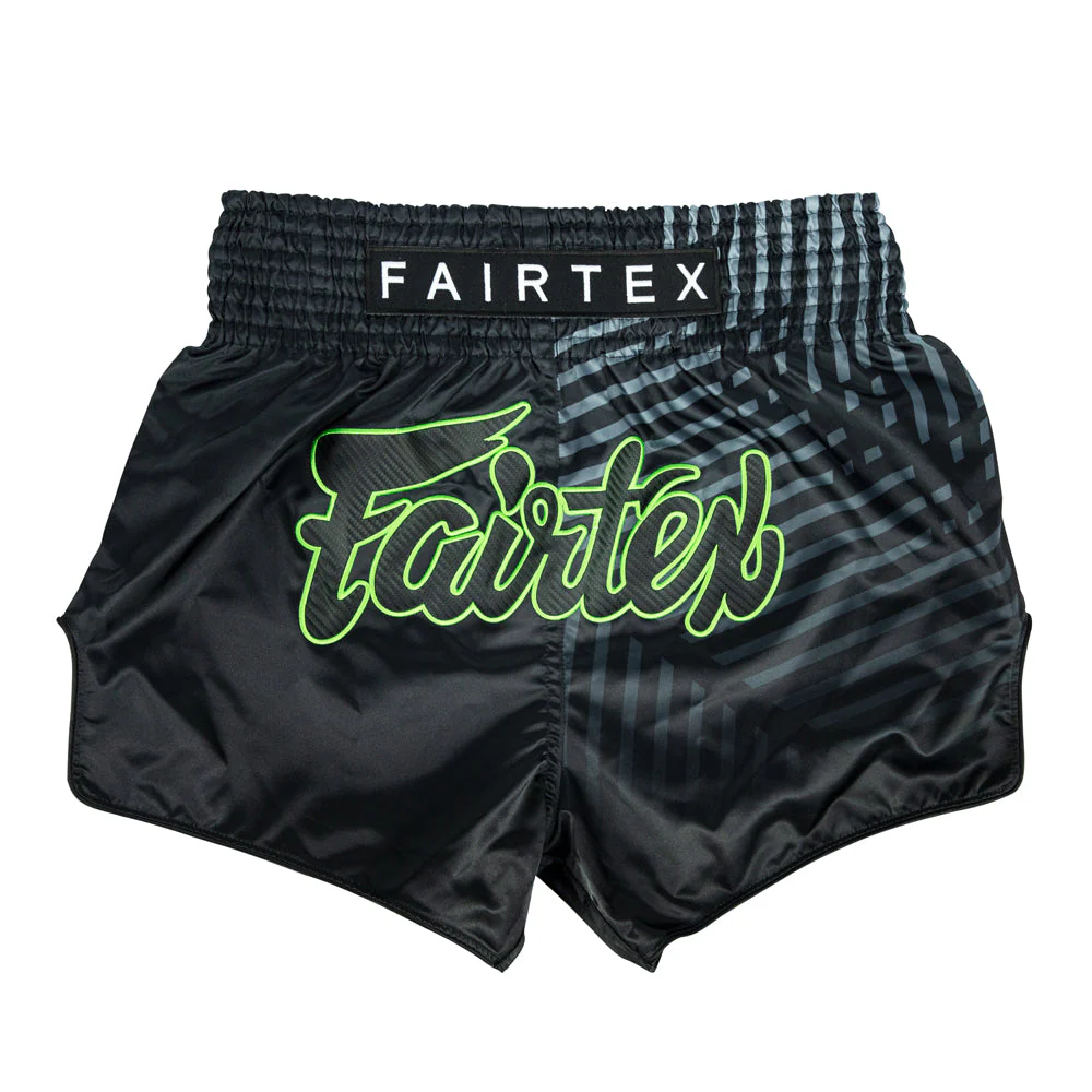 Fairtex BS1924 Racer Black Muay Thai Shorts