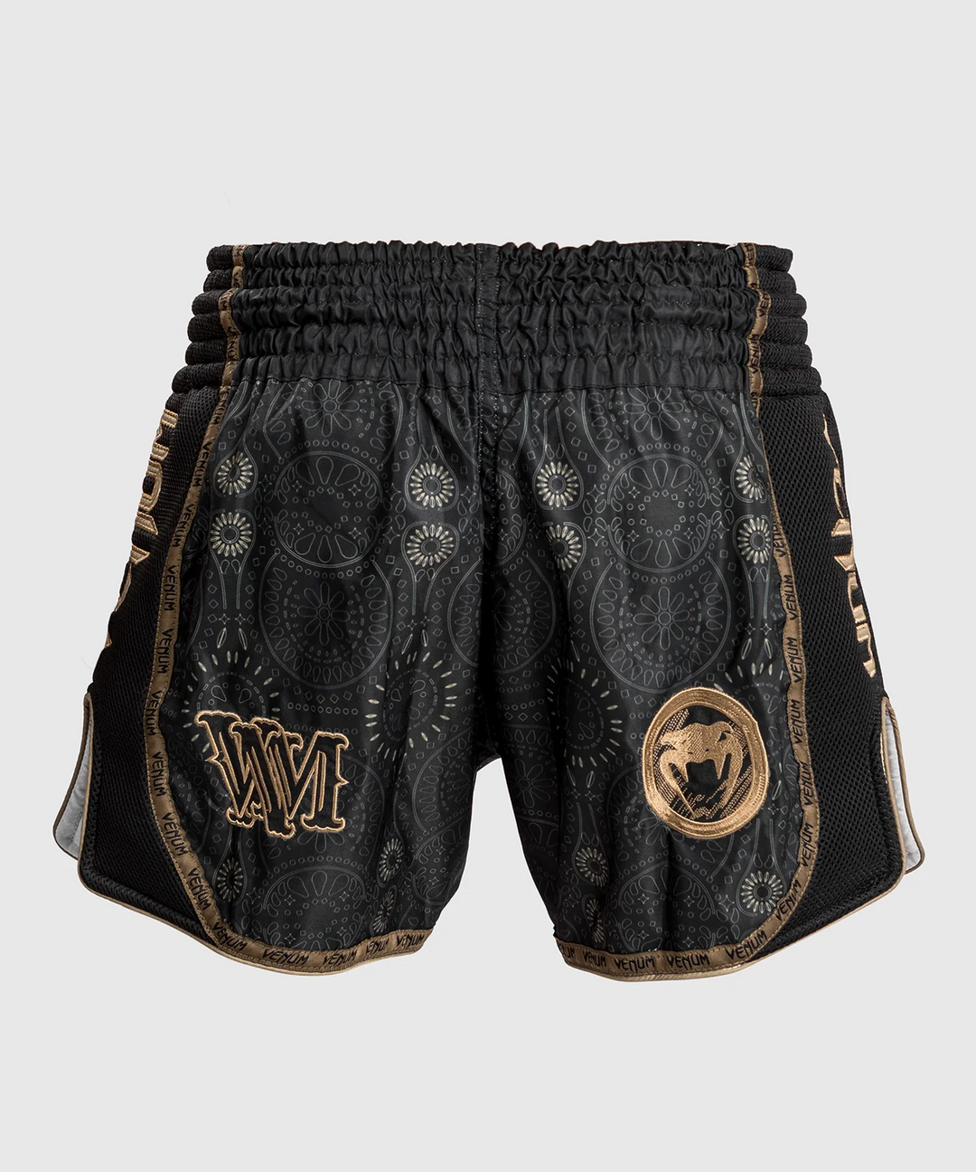 Venum Santa Muerta Dark Side Muay Thai Shorts - Black/Brown