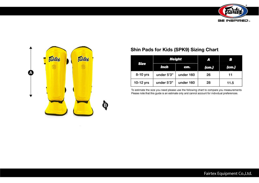 Fairtex SPK9 Kids Shinguards - Red