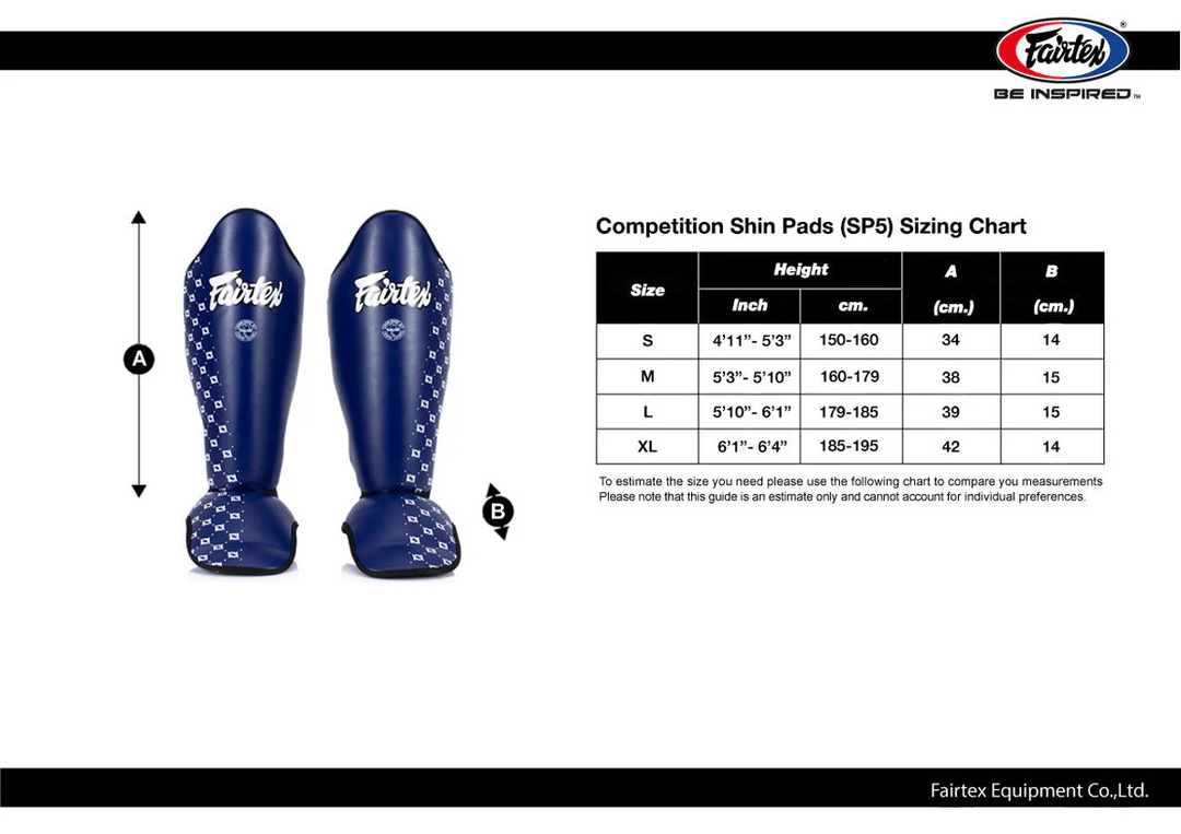 Fairtex SP5 Competition Shin Pad