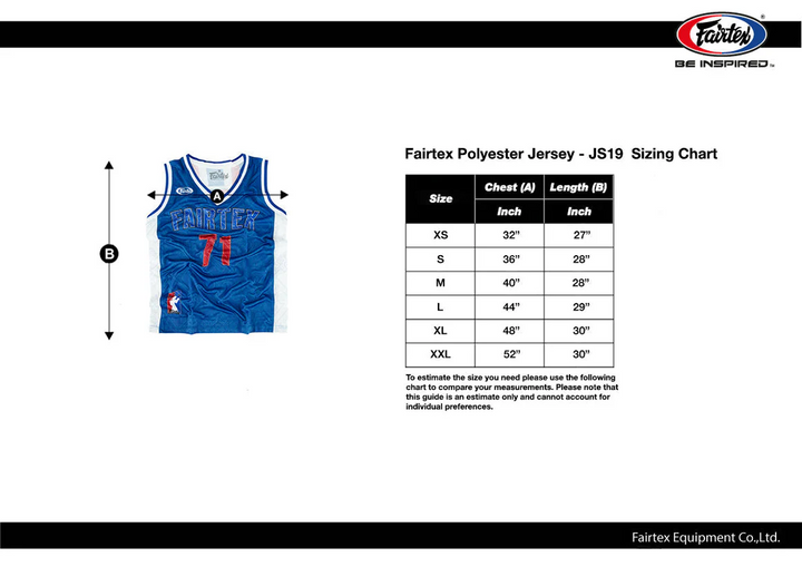 Fairtex JS19 Basketball Jersey