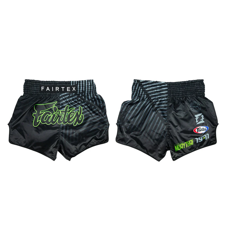 Fairtex BS1924 Racer Black Muay Thai Shorts