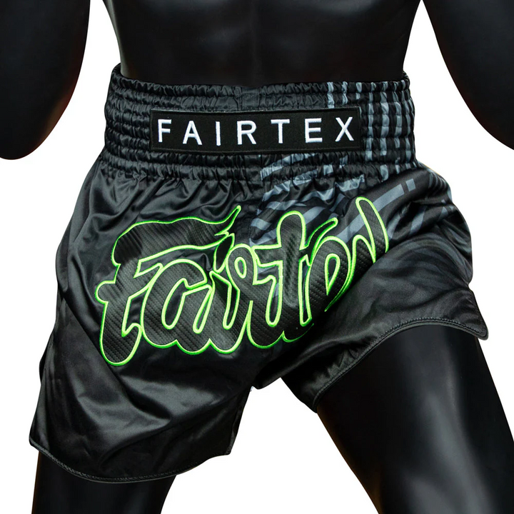 Fairtex BS1924 Racer Black Muay Thai Shorts