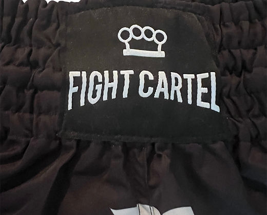 Fight Cartel Black Muay Thai Shorts