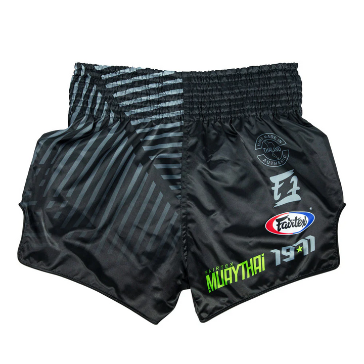 Fairtex BS1924 Racer Black Muay Thai Shorts