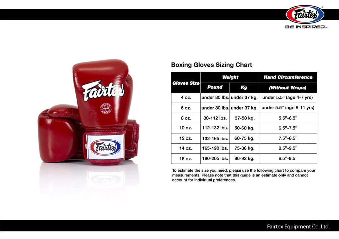 Fairtex BGV1 Universal Gloves "Tight-Fit" Design